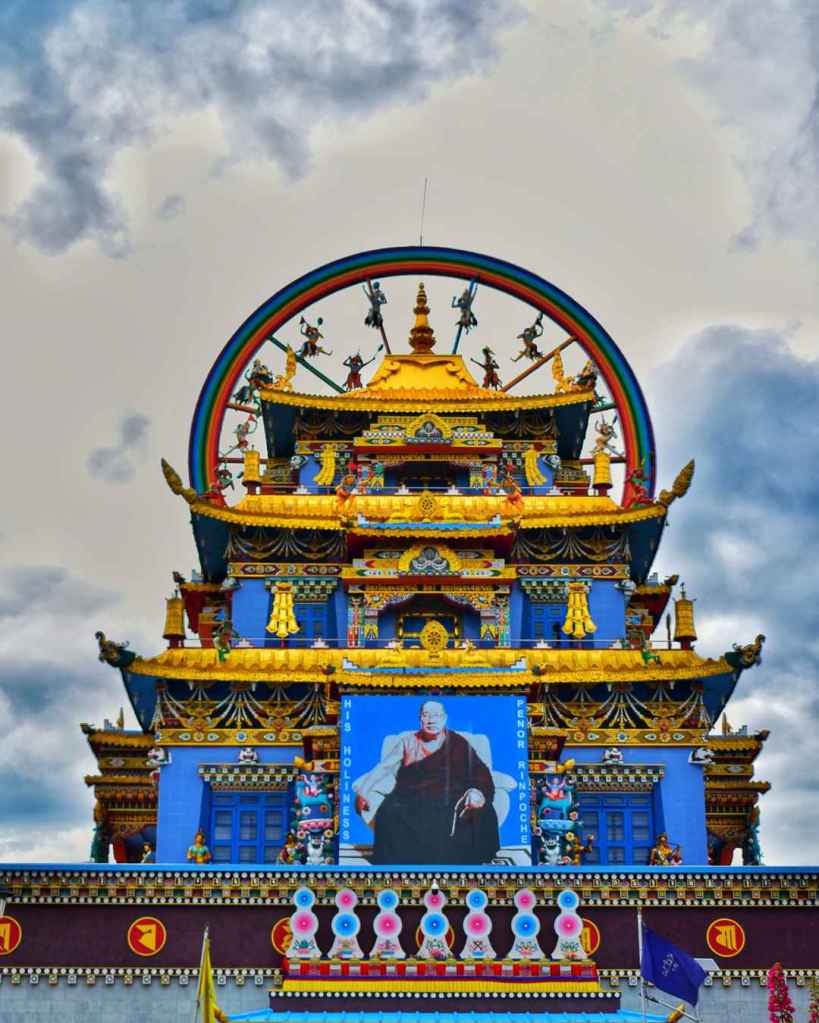 the Golden Temple in Bylakuppe, Karnataka — a peaceful Buddhist monastery and cultural landmark